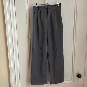 Elegant Charcoal Women’s Dress Pants